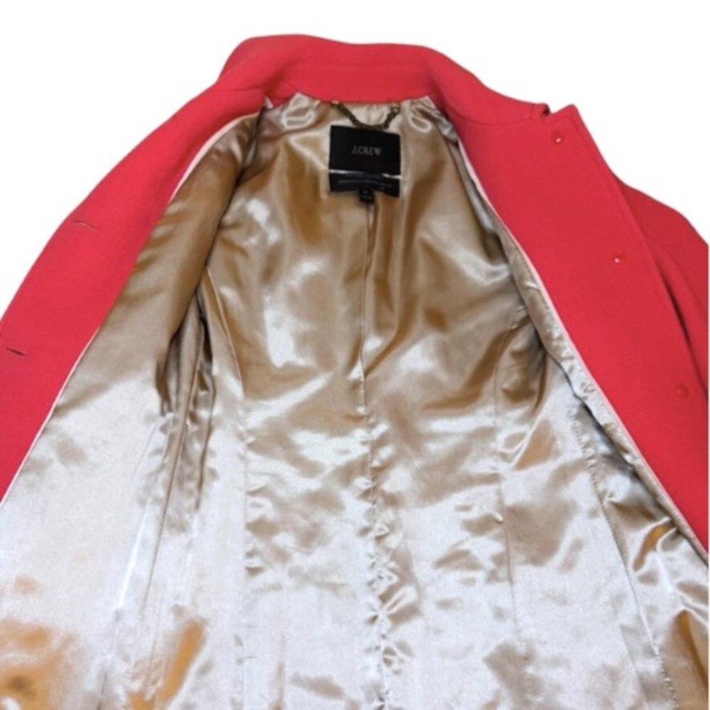 J Crew Classic Lady Day Coat Italian Wool Thinsulate Petite 2 Retail $398 - Picture 4 of 10